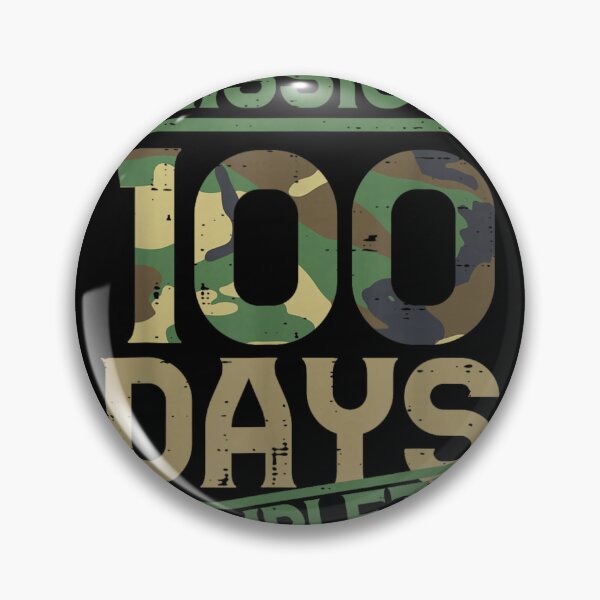 Item preview, Mission 100 Days Complete Military Camouflage Style School Achievement Art designed and sold by SuziLope.