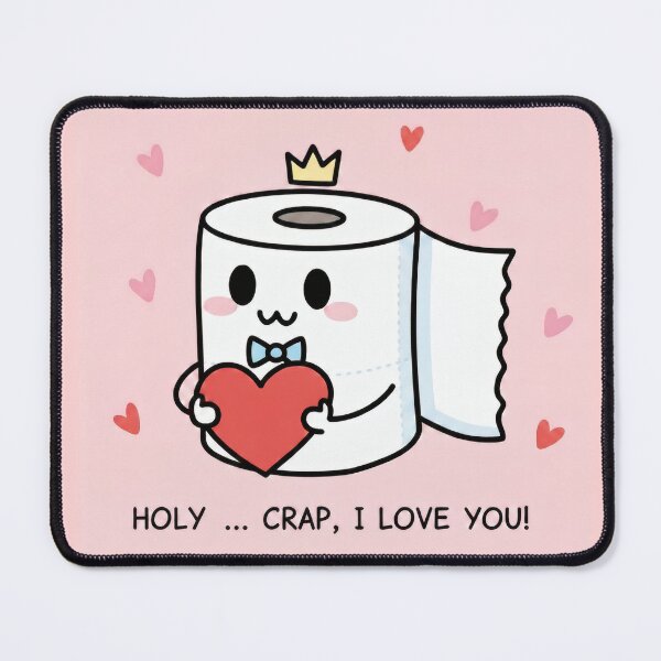 Item preview, Holy Crap, I Love You – Funny Toilet Paper Valentine designed and sold by InNyutLab.