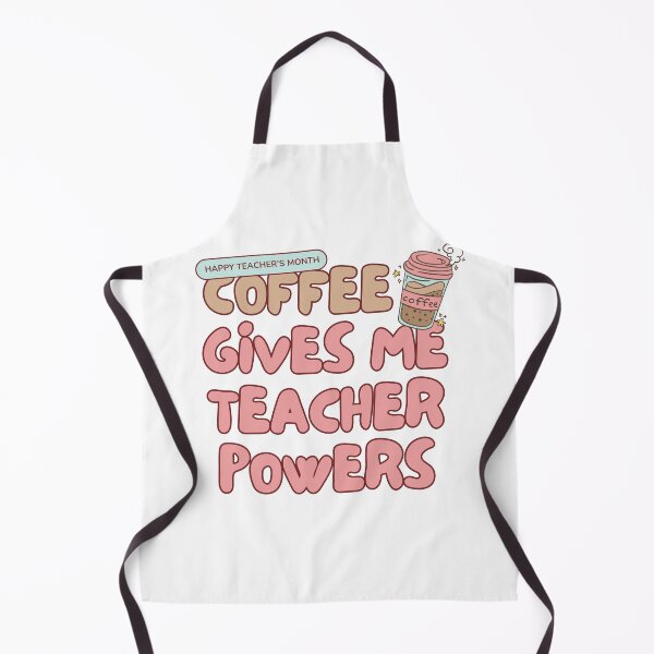 Item preview, Coffee Gives Me Teacher Powers Retro Groovy Appreciation Tee designed and sold by designRshop999.