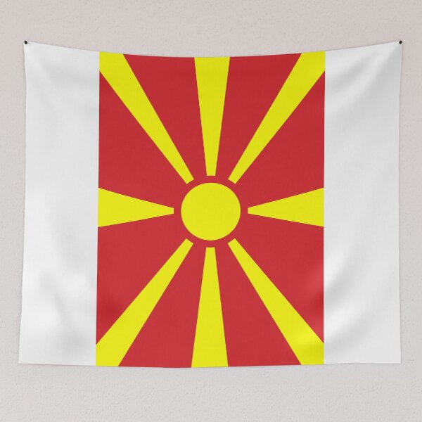 Item preview, Vertical North Macedonia Flag Design designed and sold by NTGUILTY.