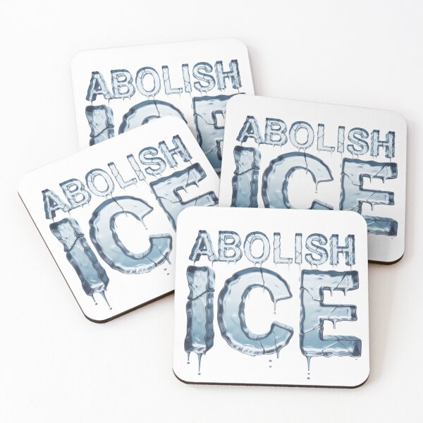 Item preview, Abolish ICE – Melting Ice Protest Typography designed and sold by PRfoxy.