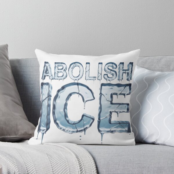 Item preview, Abolish ICE – Melting Ice Protest Typography designed and sold by PRfoxy.
