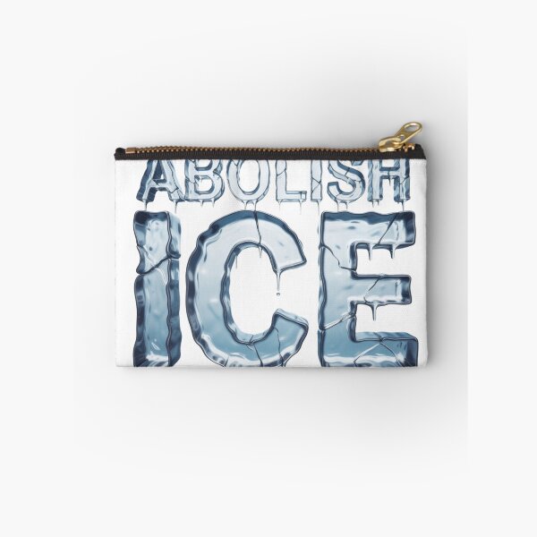 Item preview, Abolish ICE – Melting Ice Protest Typography designed and sold by PRfoxy.