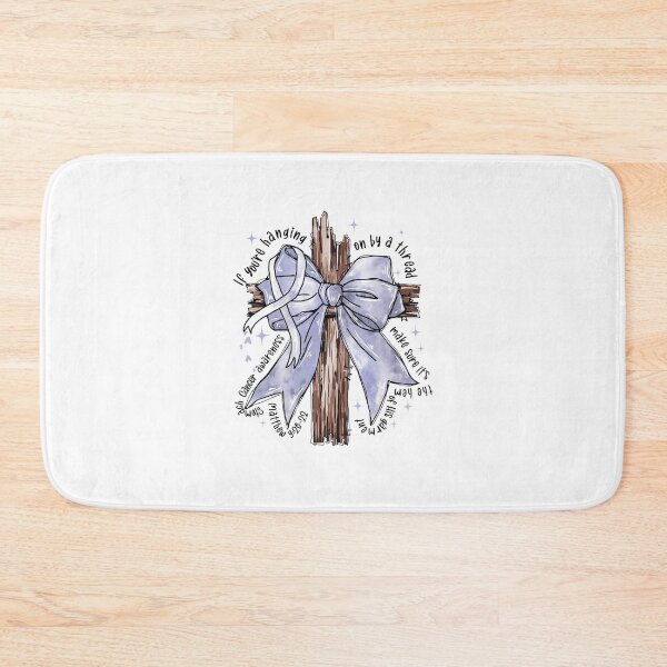 Item preview, Jesus Purple Bow Cross Stomach Cancer designed and sold by Kaydenkin.