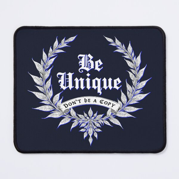Item preview, Be Unique Gothic Typography Art with Laurel Wreath designed and sold by VikArtStudio.