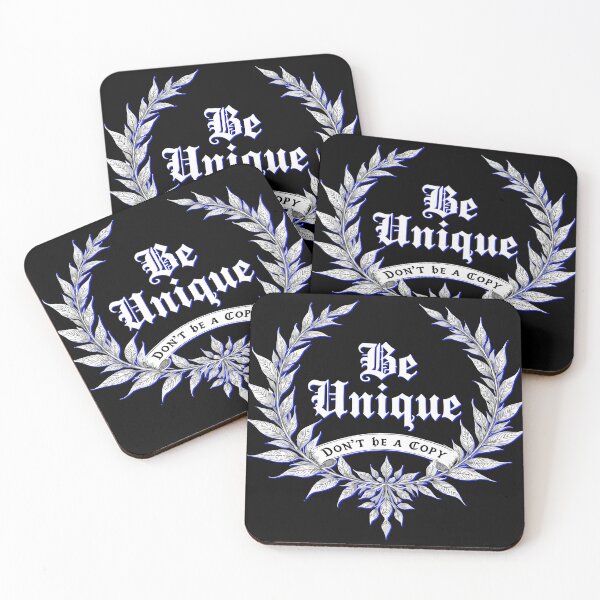 Item preview, Be Unique Gothic Typography Art with Laurel Wreath designed and sold by VikArtStudio.