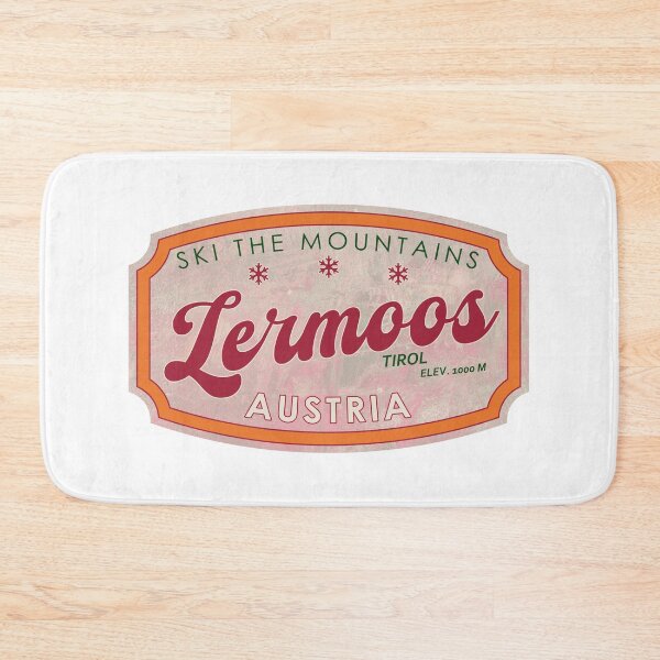 Item preview, Lermoos, Austria, Tirol, Ski, textured skiing badge designed and sold by Wanderful-roads.