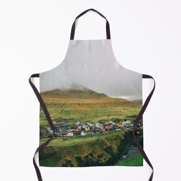 Item preview, Faroe Islands Village – Mystical Nordic Landscape Art designed and sold by Mauswohn.