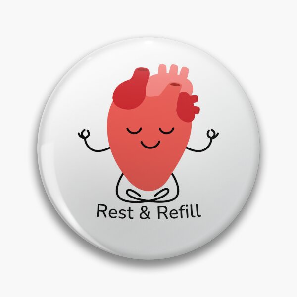 Item preview, Diastole Energy – Rest & Refill Heart Illustration designed and sold by ClarityNP Studio.