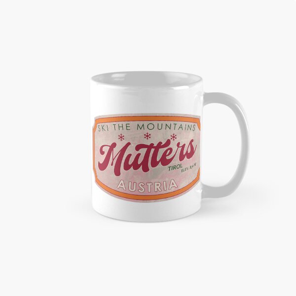 Item preview, Mutters, Austria, Tirol, Ski, textured skiing badge designed and sold by Wanderful-roads.