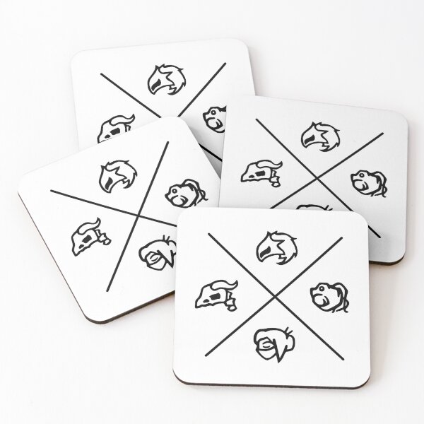 Item preview, Slay The Spire Character Symbols (Black Version)  designed and sold by Shammerh.