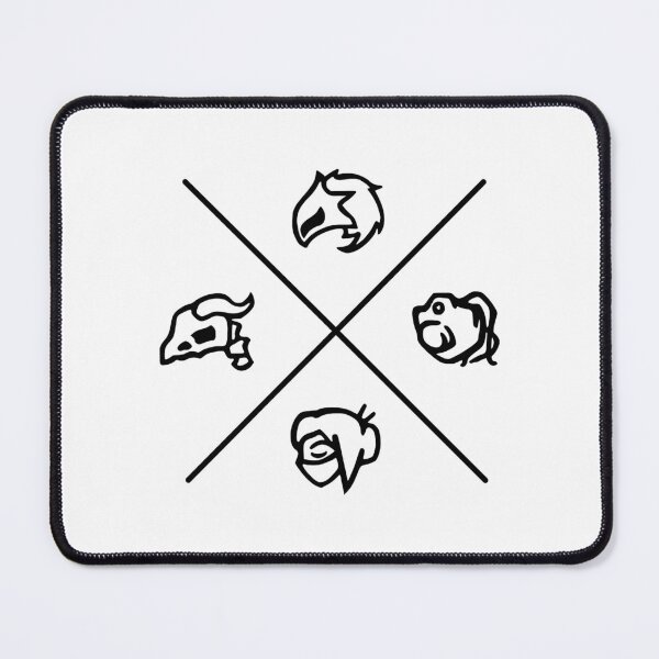 Item preview, Slay The Spire Character Symbols (Black Version)  designed and sold by Shammerh.