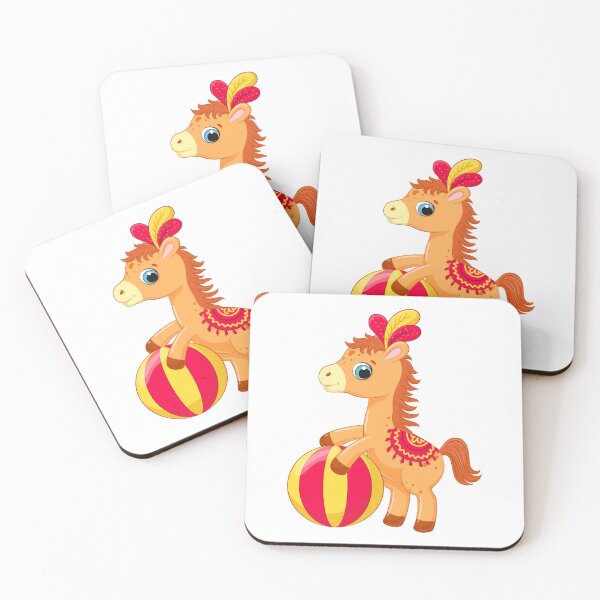 Item preview, Cute Circus Horse Playing with Ball designed and sold by IN Tales.