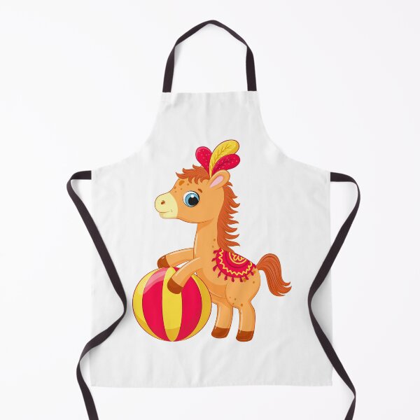Item preview, Cute Circus Horse Playing with Ball designed and sold by IN Tales.
