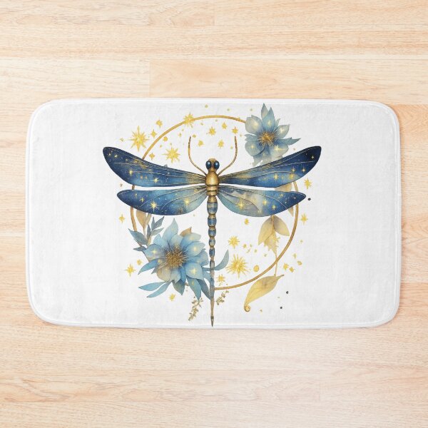 Item preview, Celestial Dragonfly Botanical Fantasy Artwork designed and sold by CottonandQuill.