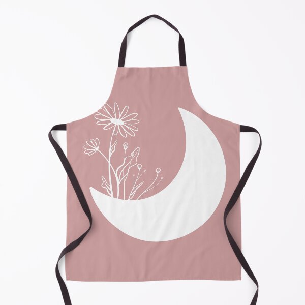 Item preview, Moon with Flowers in Blush Pink designed and sold by Pattern&Pixel.