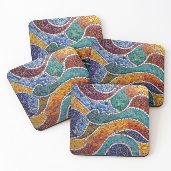 Item preview, Gaudi Inspired Colorful Mosaics Tile Pattern designed and sold by GrinGalore.