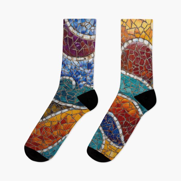 Item preview, Gaudi Inspired Colorful Mosaics Tile Pattern designed and sold by GrinGalore.