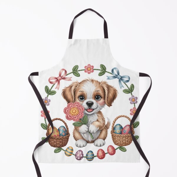 Item preview, Adorable Dog with Easter Eggs designed and sold by jkrphoto.