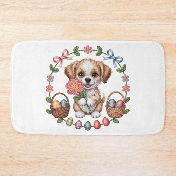 Item preview, Adorable Dog with Easter Eggs designed and sold by jkrphoto.