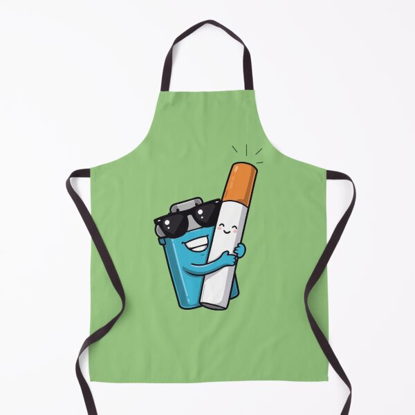 Item preview, Happy Lighter & Cigarette Cartoon – Fun Duo Illustration, Playful & Cheerful Design designed and sold by PixelVibe782.