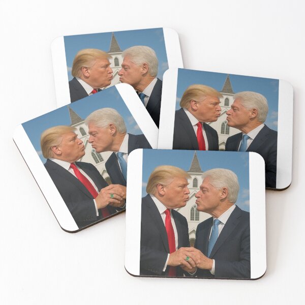 Item preview, Trump kissing Bill Clinton designed and sold by Bangin7Grams.