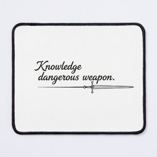 Item preview, Knowledge is a Dangerous Weapon - Dark Academia Sword Aesthetic designed and sold by ArtCrafter13.
