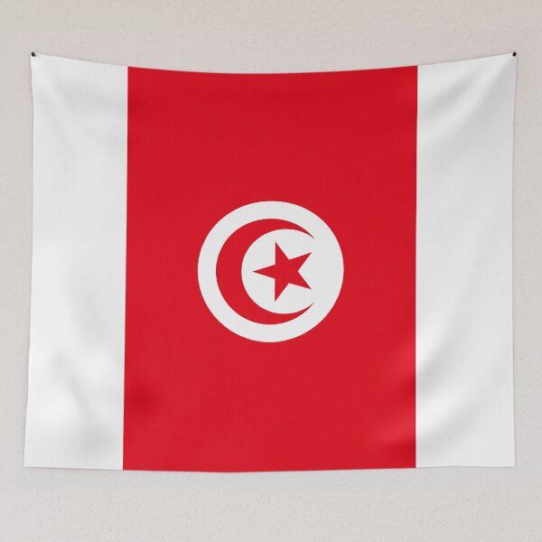 Item preview, Vertical Tunisia Flag Design designed and sold by NTGUILTY.