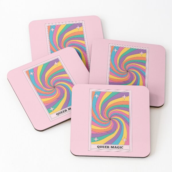 Item preview, Queer Magic Tarot Card Rainbow Swirl LGBTQ Pride Art designed and sold by GiftsCreek.