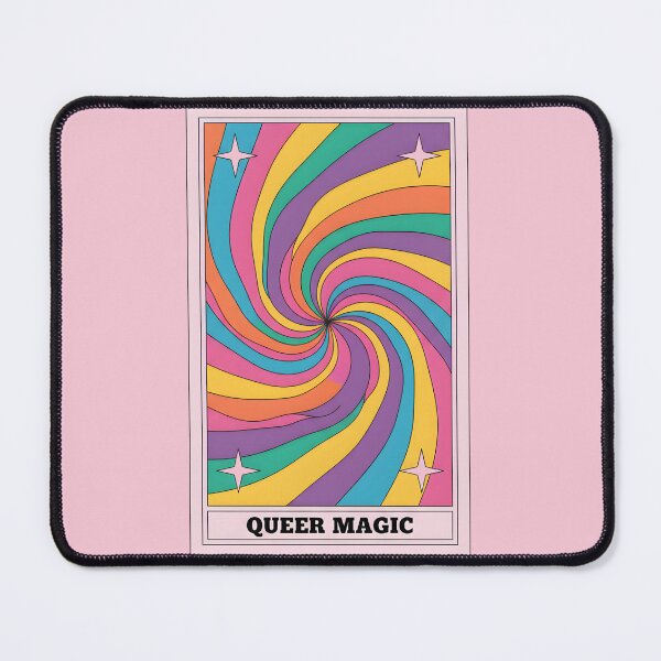 Item preview, Queer Magic Tarot Card Rainbow Swirl LGBTQ Pride Art designed and sold by GiftsCreek.