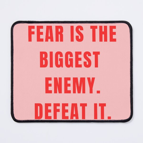 Item preview, Fear Is the Biggest Enemy – Bold Motivational Quote Typography designed and sold by NilofaDesigns.