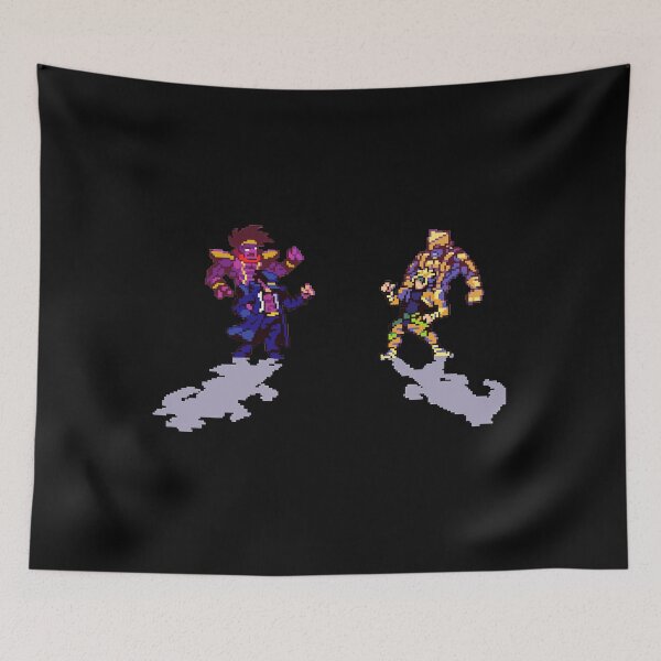 Item preview, Pixel Jotaro Kujo Vs Dio Brando designed and sold by eulaednam36.
