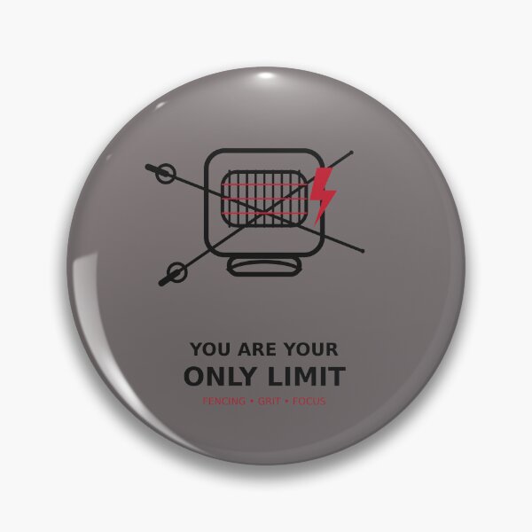 Item preview, You Are Your Only Limit – Fencing Motivation designed and sold by ChillCharmStudio.