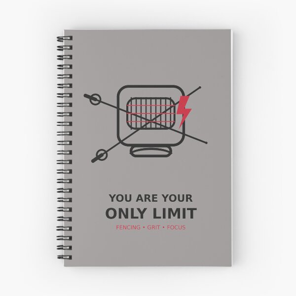 Item preview, You Are Your Only Limit – Fencing Motivation designed and sold by ChillCharmStudio.
