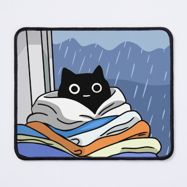 Item preview, Cat Sitting on Clean Laundry designed and sold by ThingsCatsDo.