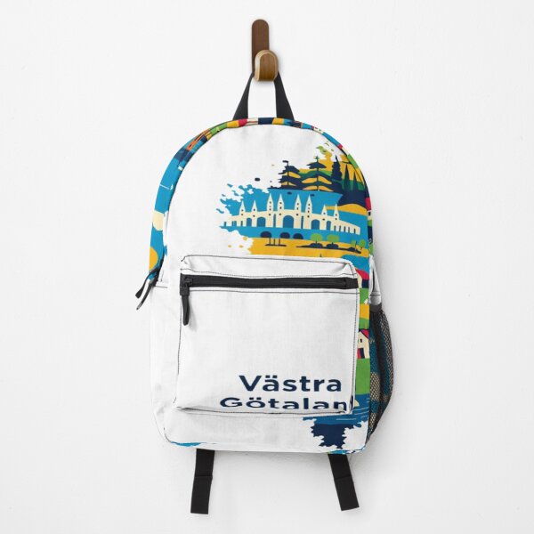 Item preview, Västra Götaland Sweden Map Illustration | Scandinavian Travel Landmark Art Design designed and sold by Sushikidsntoddlers.