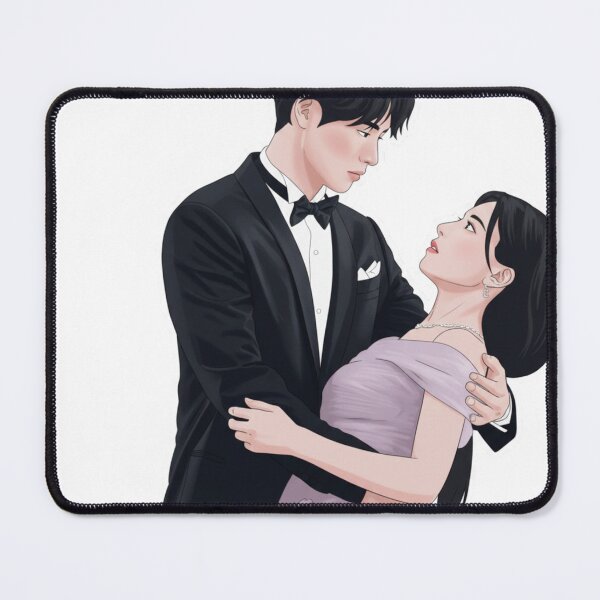 Item preview, Hiro & Cha Mu Hee Romantic Fanart | Can This Love Be Translated K-Drama Illustration designed and sold by Fandom Universe.