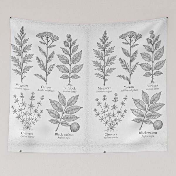 Item preview, Witch’s Medicinal Herb Garden – Vintage Botanical Illustration designed and sold by LuxuryApparels.