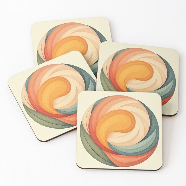 Item preview, Harmonious Spiral Circle – Organic Abstract Balance designed and sold by myforestfog.