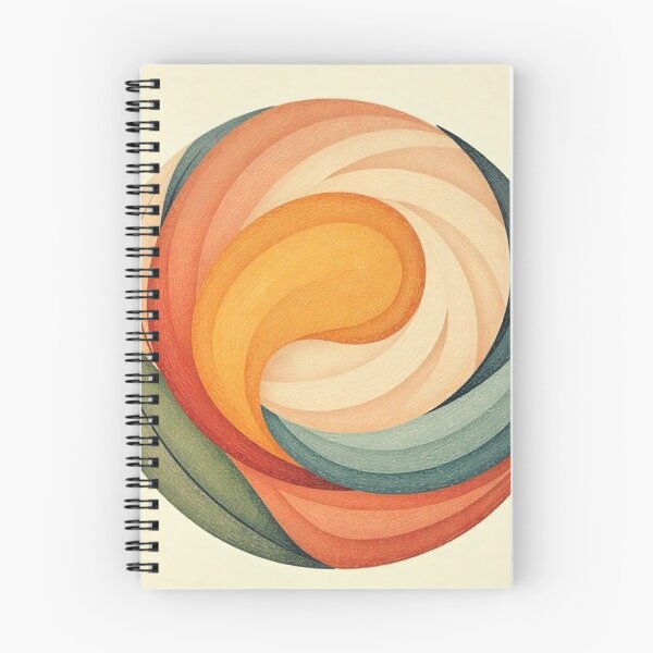 Item preview, Harmonious Spiral Circle – Organic Abstract Balance designed and sold by myforestfog.