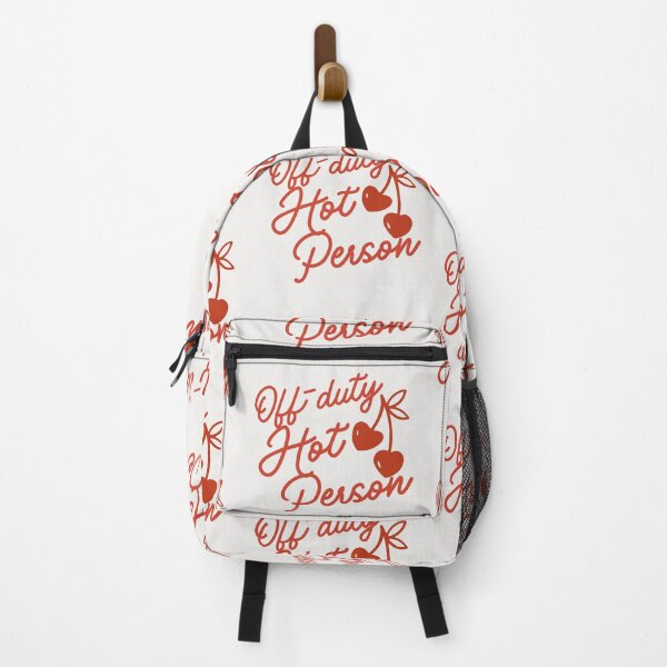Item preview, Off-Duty Hot Person • Playful Red Script Cherry Design designed and sold by Xena Zeit-Geist.