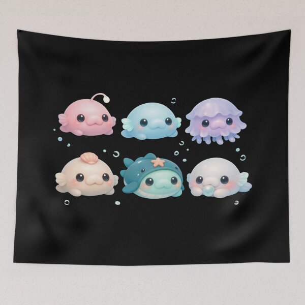 Item preview, Kawaii Blobfish - ugly fish and Ichthyology designed and sold by DamioPolArt.