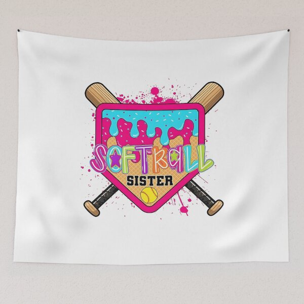 Item preview, Home Plate Drip Ice Cream Softball Sister designed and sold by Kaydenkin.