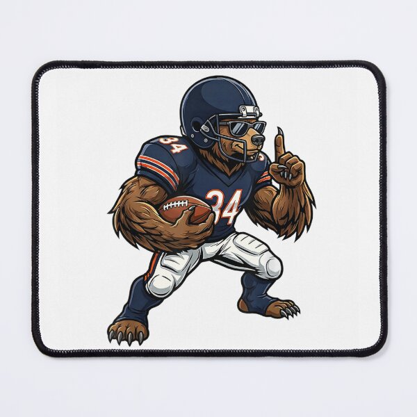 Item preview, Fierce Grizzly Bear Football Player Number 34 Sports Team Art designed and sold by Capisedo.