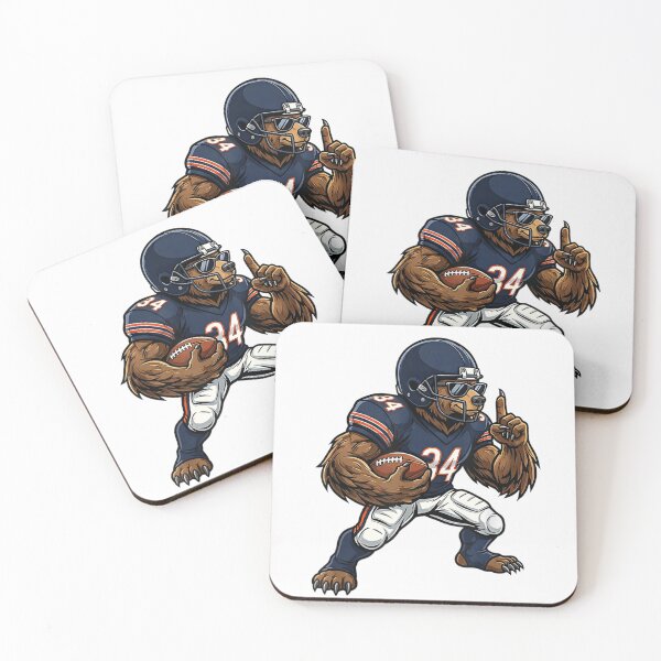 Item preview, Fierce Grizzly Bear Football Player Number 34 Sports Team Art designed and sold by Capisedo.