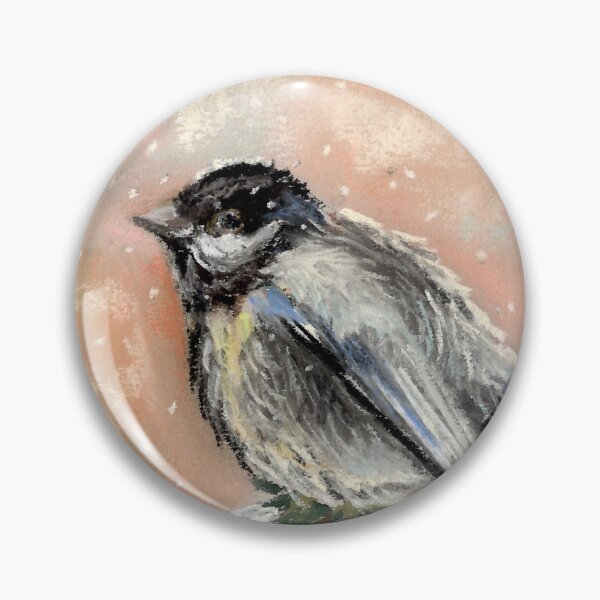 Item preview, Chickadee Soft Pastel Painting designed and sold by SomeChicksArt.