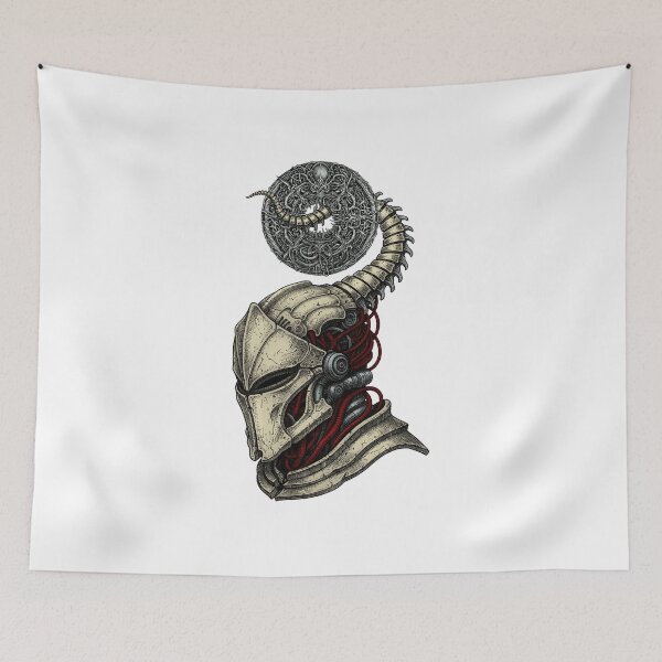 Item preview, Futuristic Knight Helmet designed and sold by krabbaraban.