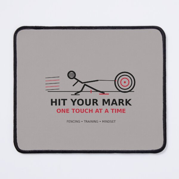 Item preview, Hit Your Mark – Fencing Motivation designed and sold by ChillCharmStudio.