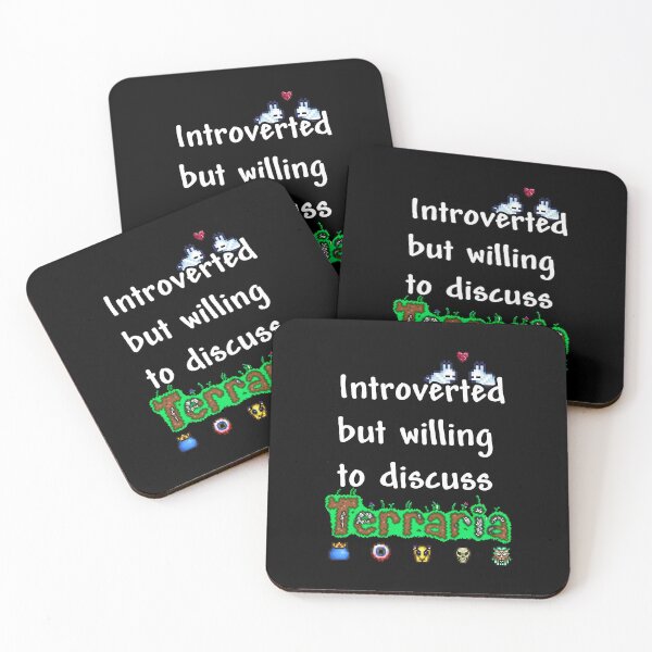Item preview, Introverted But Willing To Discuss Terraria  designed and sold by Krishnaeeks.