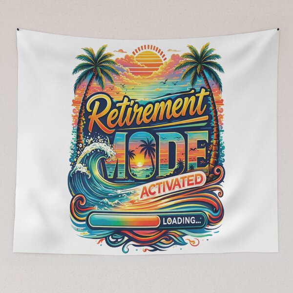 Item preview, “Retirement Mode Activated” design designed and sold by OSAMA MO.